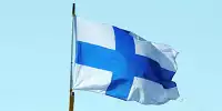 Fans mit finnischer Flagge