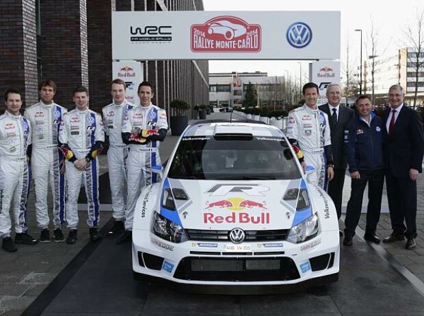 Das Team von Volkswagen Motorsport für die WRC-Saison 2014