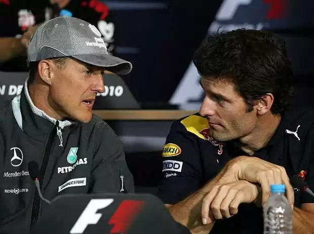 Michael Schumacher, Mark Webber Titel-Bild zur News: Michael Schumacher, Mark Webber