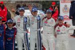 Bryan Bouffier, Julien Ingrassia, Sebastien Ogier, Kris Meeke und Paul Nagle 