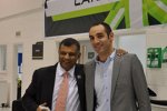 Teamgr?nder Tony Fernandes und Teamchef Cyril Abiteboul 