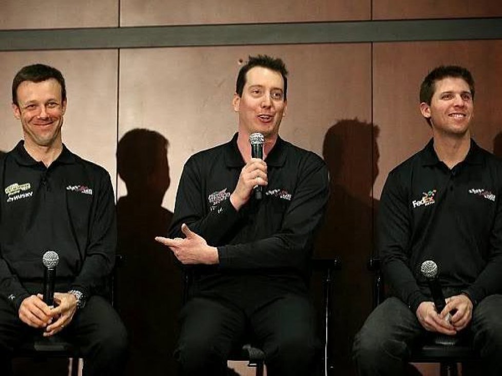 Matt Kenseth, Kyle Busch, Denny Hamlin