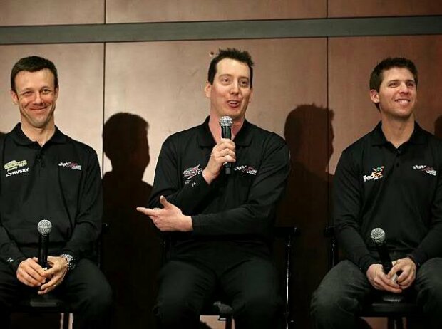 Matt Kenseth, Kyle Busch, Denny Hamlin Matt Kenseth, Kyle Busch, Denny Hamlin