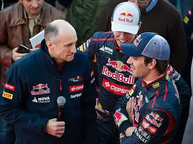 Franz Tost, Daniil Kwjat, Jean-Eric Vergne Titel-Bild zur News: Franz Tost, Daniil Kwjat, Jean-Eric Vergne