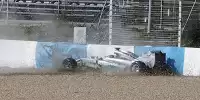 Bild zum Inhalt: Hamilton-Crash zu Beginn der Wintertests