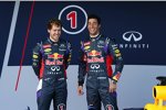 Sebastian Vettel (Red Bull) und Daniel Ricciardo (Red Bull) 