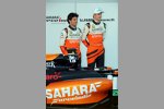 Sergio Perez und Nico Hülkenberg (Force India) 