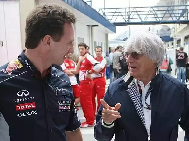 Christian Horner, Bernie Ecclestone Titel-Bild zur News: Christian Horner, Bernie Ecclestone