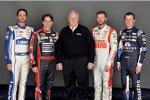 Jimmie Johnson, Jeff Gordon, Rick Hendrick, Dale Earnhardt Jun. und Kasey Kahne