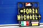Michael Schumacher ist unverändert in Jerez präsent
