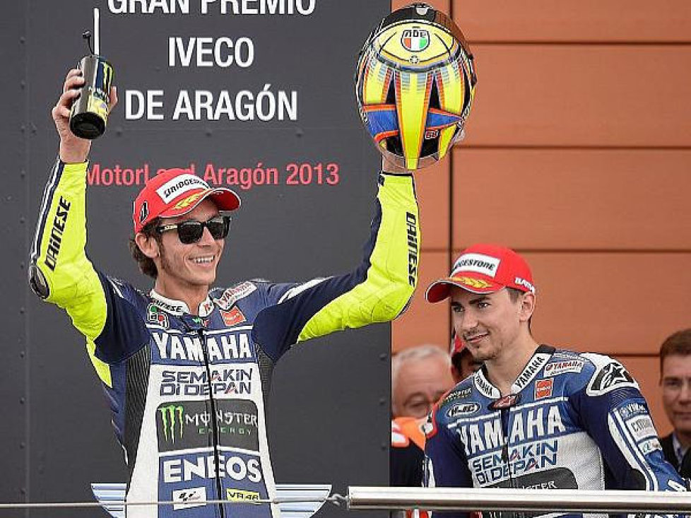 Jorge Lorenzo, Valentino Rossi