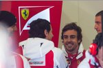 Fernando Alonso (Ferrari) und Pedro de la Rosa 