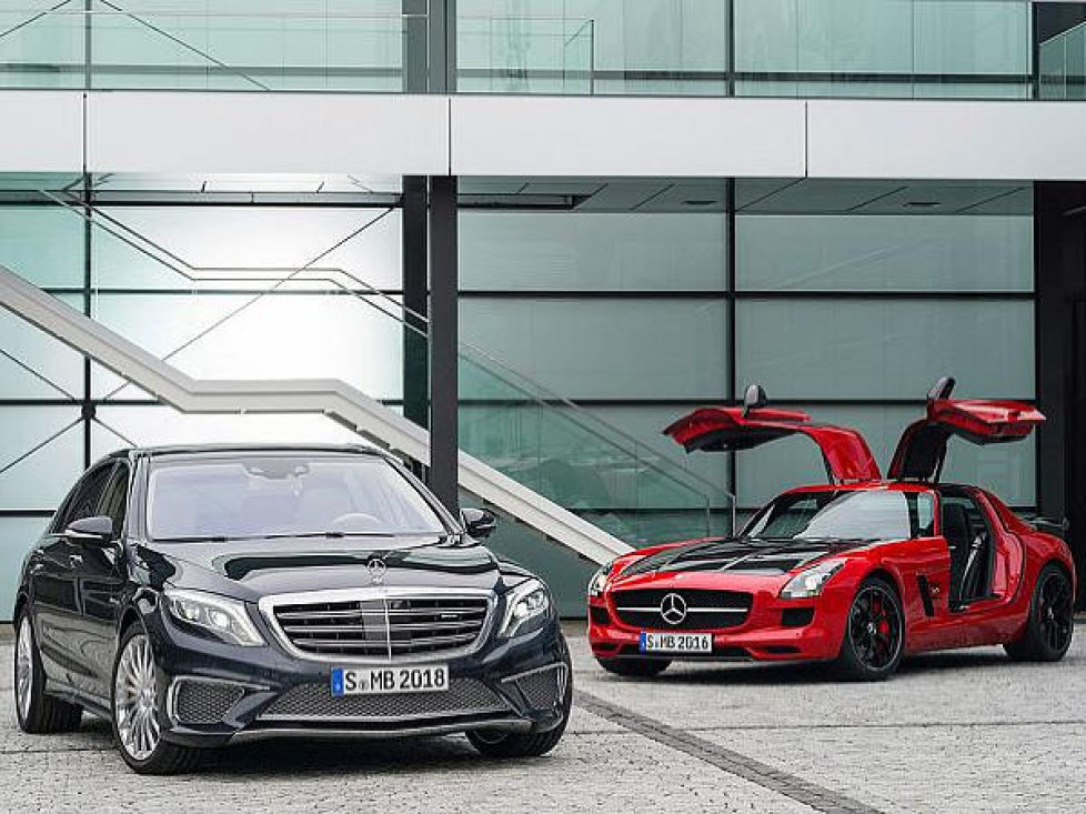 open Doppelte WeltprMercedes-Benz S 65 AMG und SLS AMG GT FinaI Edition