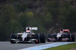 Adrian Sutil (Sauber) und Daniil Kwjat (Toro Rosso) 