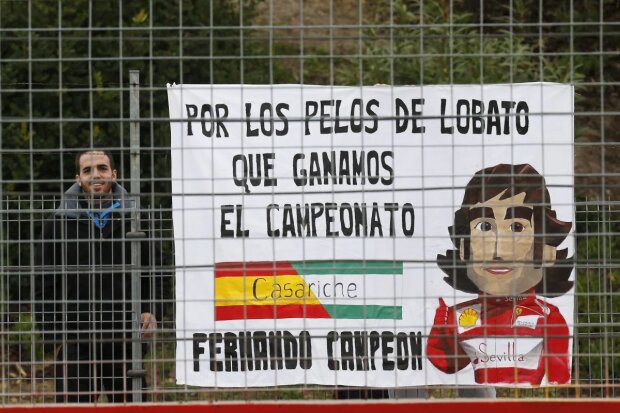  ~Alonso-Fans haben ein Plakat gestaltet~ 