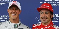 Bild zum Inhalt: Alonso zu Schumacher: "Hoffe jeden Tag auf gute Nachrichten"