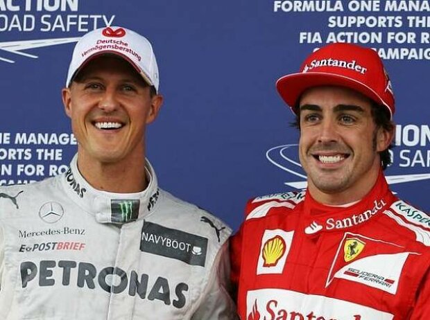 Titel-Bild zur News: Fernando Alonso, Michael Schumacher