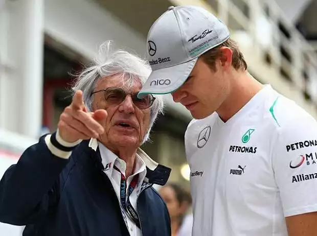 Titel-Bild zur News: Bernie Ecclestone, Nico Rosberg