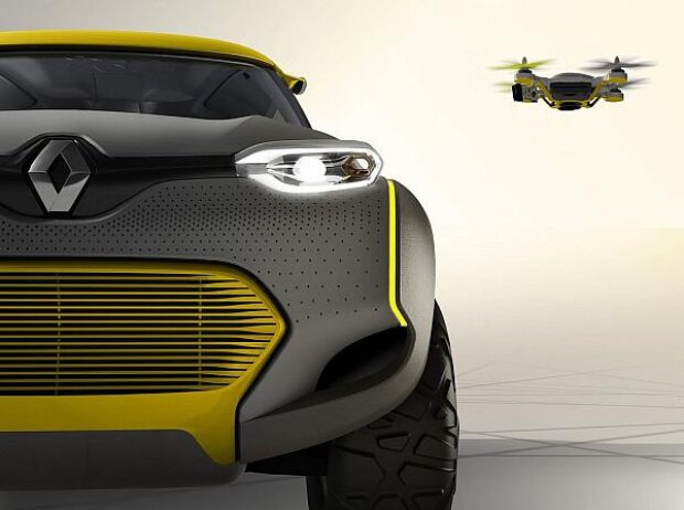 Titel-Bild zur News: Renault Kwid Concept mit Flugroboter vRenault Kwid Concept mit Flugroboter