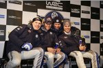 Jari-Matti Latvala, Sebastien Ogier und Andreas Mikkelsen 