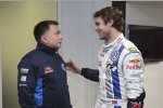 Jost Capito und Andreas Mikkelsen (Volkswagen) 