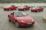 Drei Generationen Mazda MX-5 