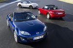 Drei Generationen Mazda MX-5 