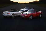 Drei Generationen Mazda MX-5 