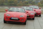 Drei Generationen Mazda MX-5 