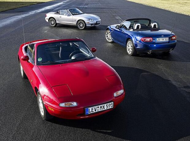 Drei Generationen Mazda MX-5 Drei Generationen Mazda MX-5