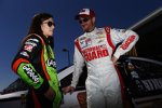 Danica Patrick im Gespräch mit Dale Earnhardt Jun. 