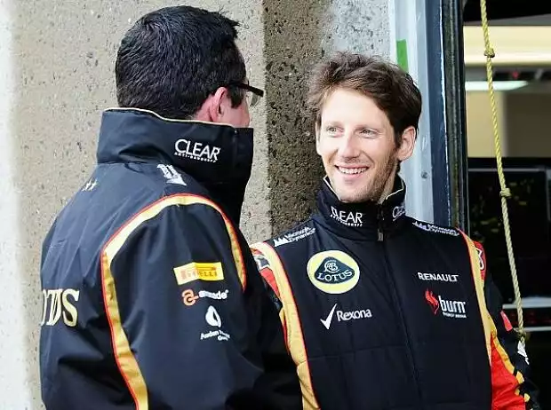 Romain Grosjean, Eric Boullier Titel-Bild zur News: Romain Grosjean, Eric Boullier