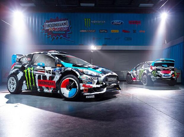Der Ford Fiesta von Ken Block für die Rallycross-WM Der Ford Fiesta von Ken Block für die Rallycross-WM