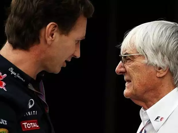 Christian Horner, Bernie Ecclestone Titel-Bild zur News: Christian Horner, Bernie Ecclestone