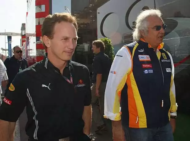 Titel-Bild zur News: Christian Horner, Flavio Briatore
