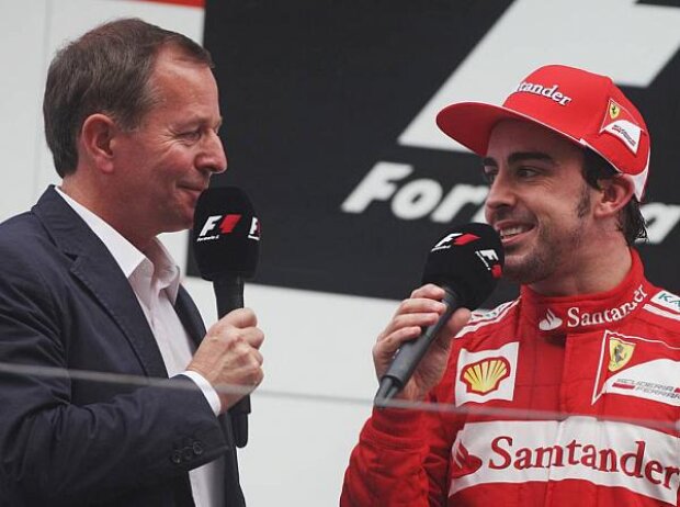 Titel-Bild zur News: Fernando Alonso, Martin Brundle