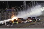 Jimmie Johnson (Hendrick) ohne Sprit und es kracht