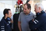 Felipe Massa (Williams), Gerhard Berger und Pat Symonds 