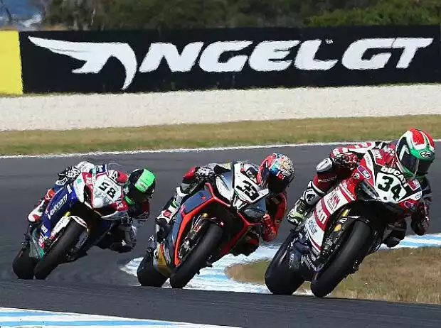 Titel-Bild zur News: Davide Giugliano, Marco Melandri, Eugene Laverty