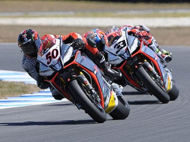 Sylvain Guintoli, Marco Melandri Sylvain Guintoli, Marco Melandri