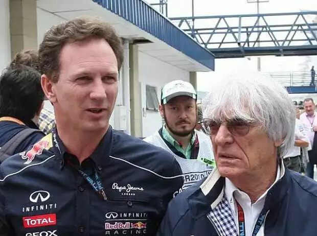 Christian Horner, Bernie Ecclestone Titel-Bild zur News: Christian Horner, Bernie Ecclestone