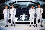 Susie Wolff, Valtteri Bottas, Felipe Massa und Felipe Nasr (Williams)