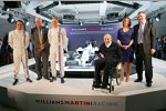 Susie Wolff, Valtteri Bottas, Felipe Massa und Felipe Nasr (Williams), Frank Williams und Claire Williams 