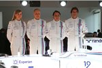 Susie Wolff, Valtteri Bottas (Williams), Felipe Massa (Williams) und Felipe Nasr 