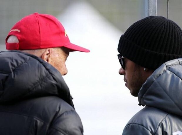 Titel-Bild zur News: Niki Lauda, Lewis Hamilton