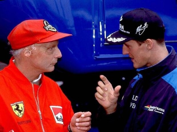 Titel-Bild zur News: Niki Lauda, Michael Schumacher