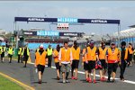 Trackwalk der Formel 1 am Mittwoch