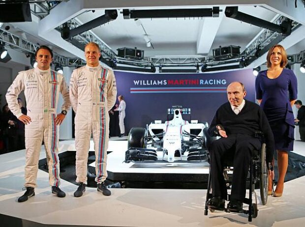 Titel-Bild zur News: Valtteri Bottas, Felipe Massa, Frank Williams, Claire Williams
