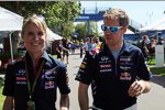 Britta Roeske und Sebastian Vettel (Red Bull) 