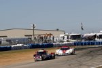 Der DeltaWing vor dem in Daytona siegreichen Corvette-DP von Action Express